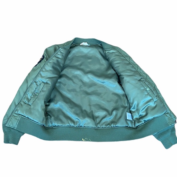 VINTAGE HAVANA*Army Style Khaki Bomber Jacket*XL - Picture 4 of 6